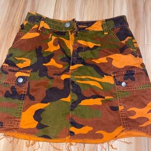 Urban outfitters camo skirt